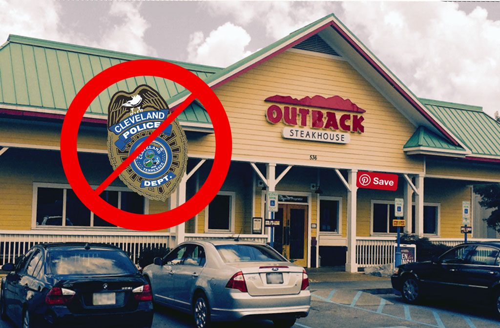 Outback Steakhouse Boots Officer From Restaurant